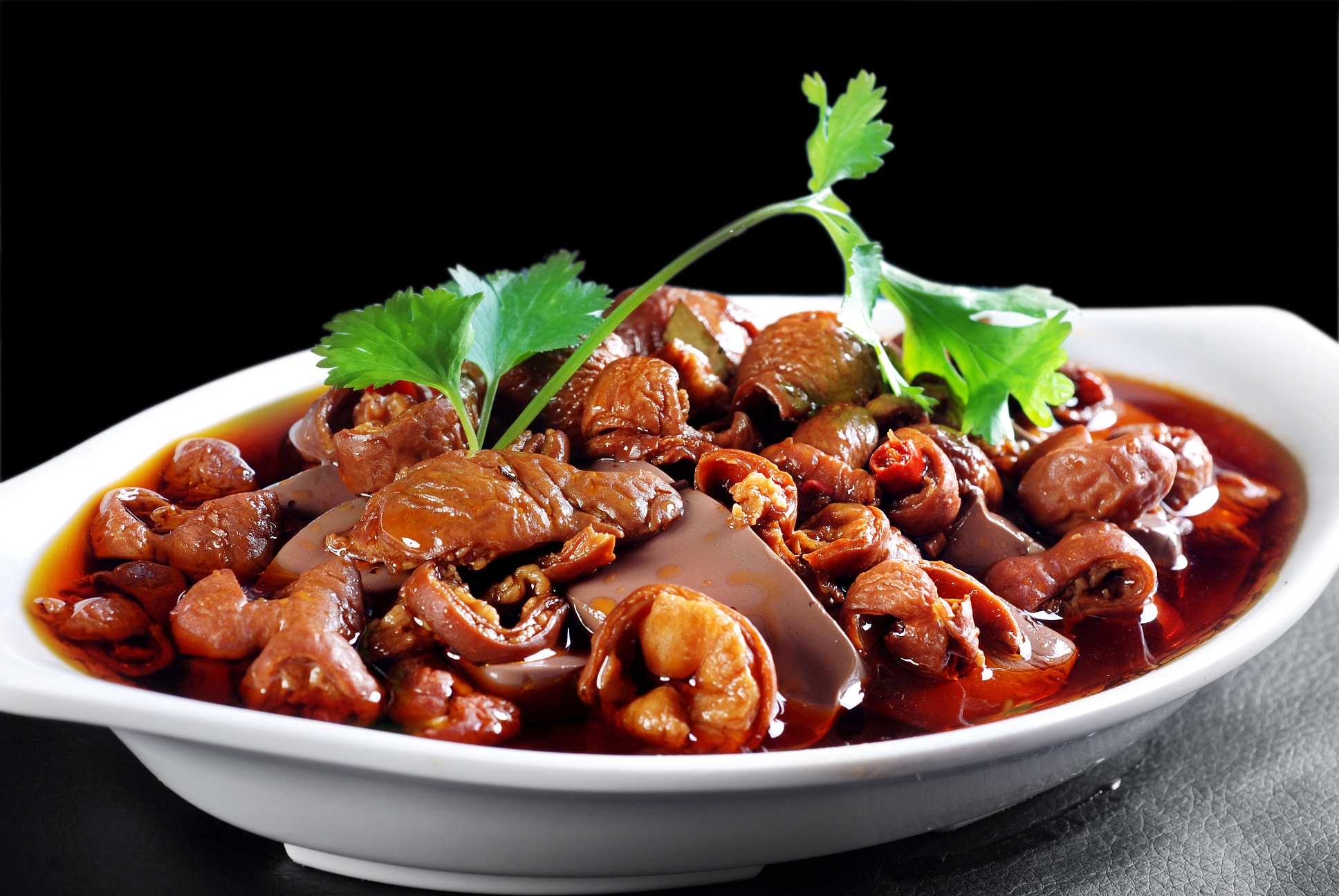 餐饮美食川菜血旺肥肠高清图片