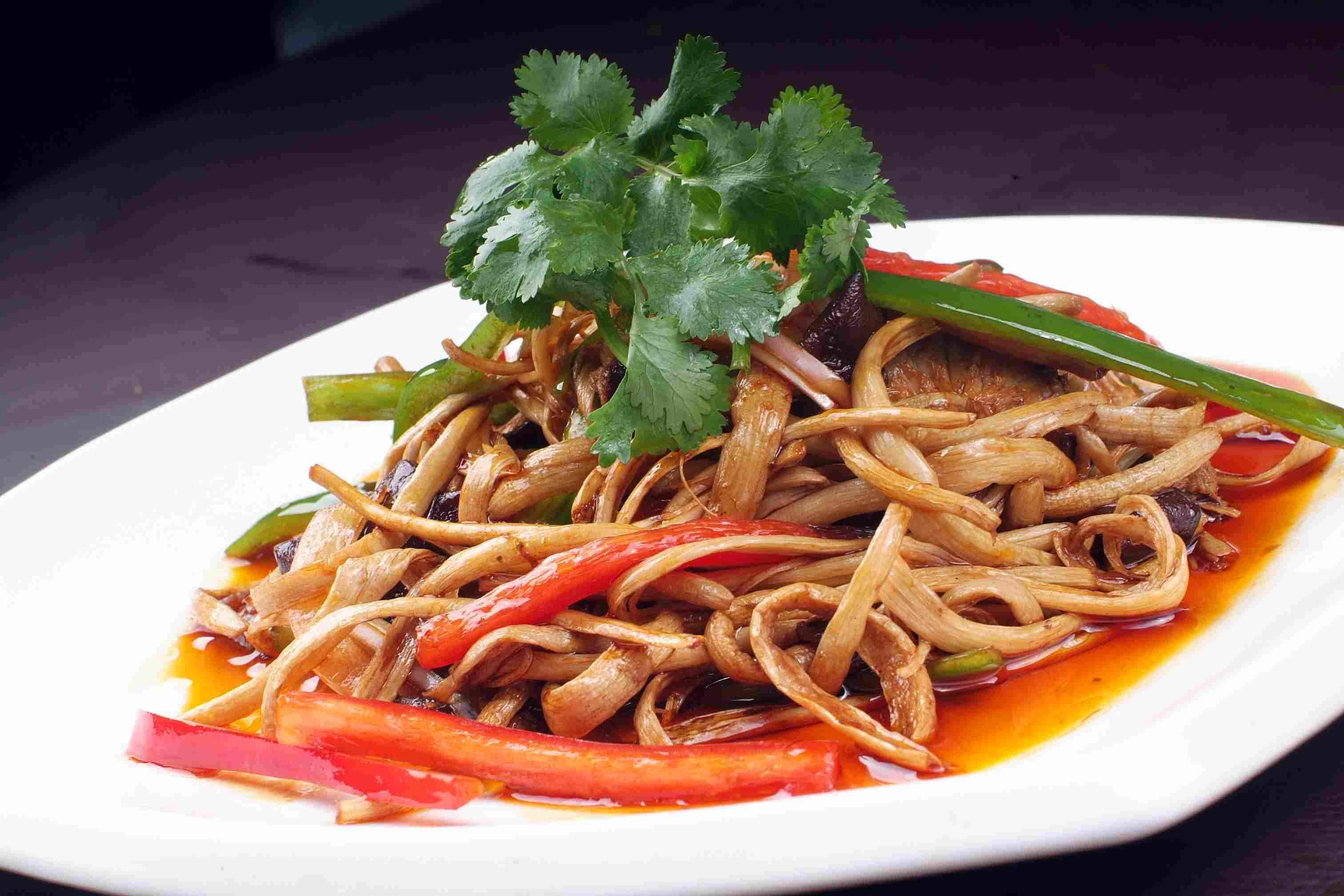 高清图片餐饮美食川菜湘香菜茶树菇高清图片907