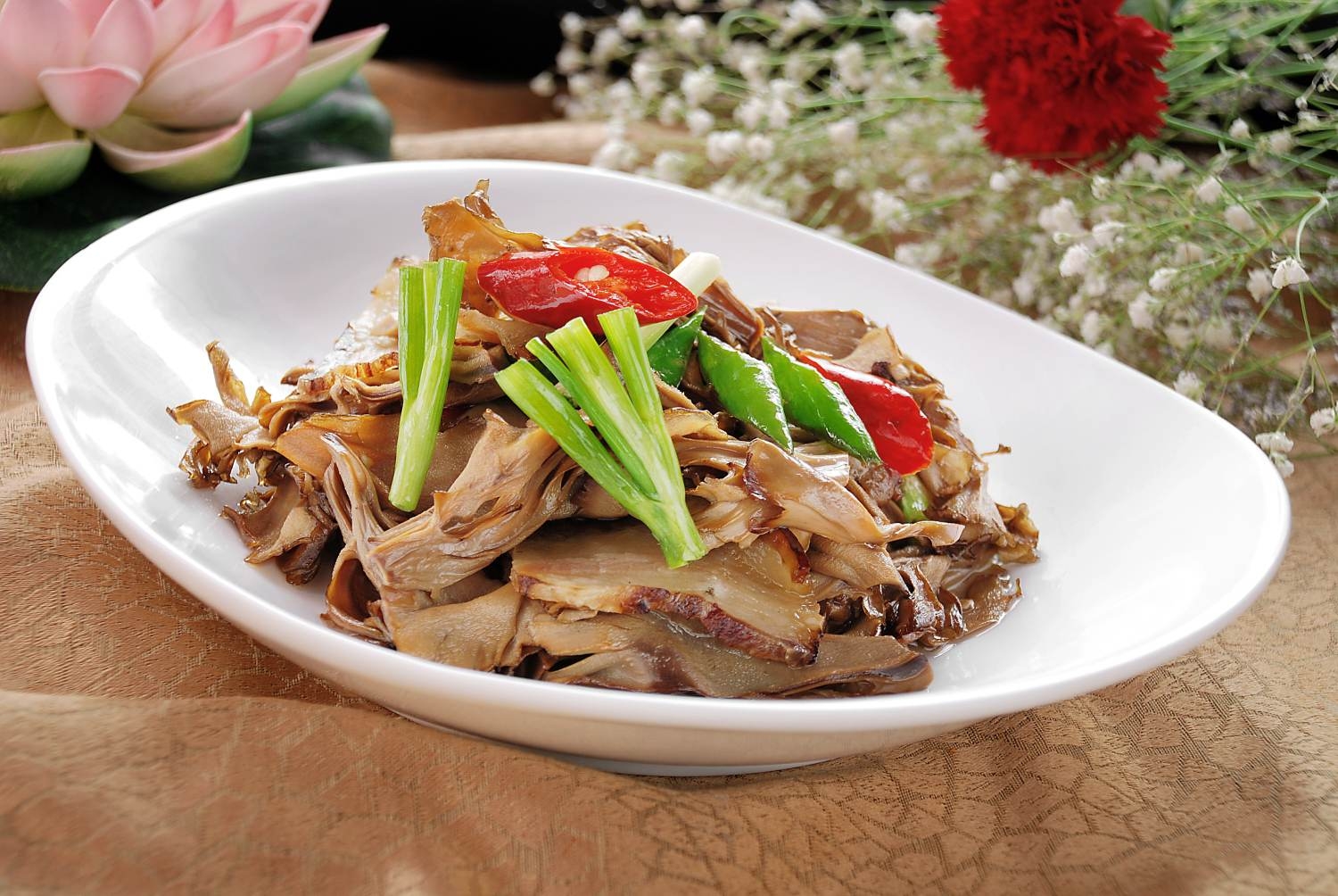 餐饮美食风吹肉干巴菌宣传图片灯箱