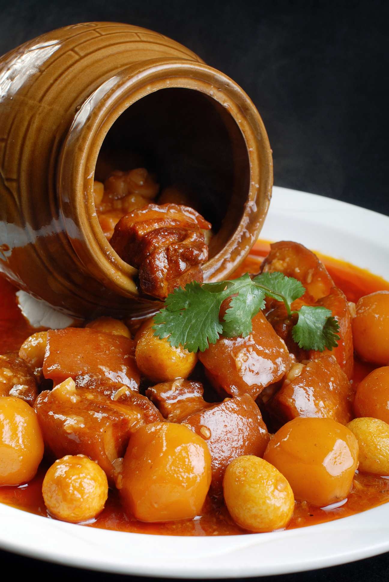 高清图片餐饮美食川菜瓦罐红烧肉高清图片