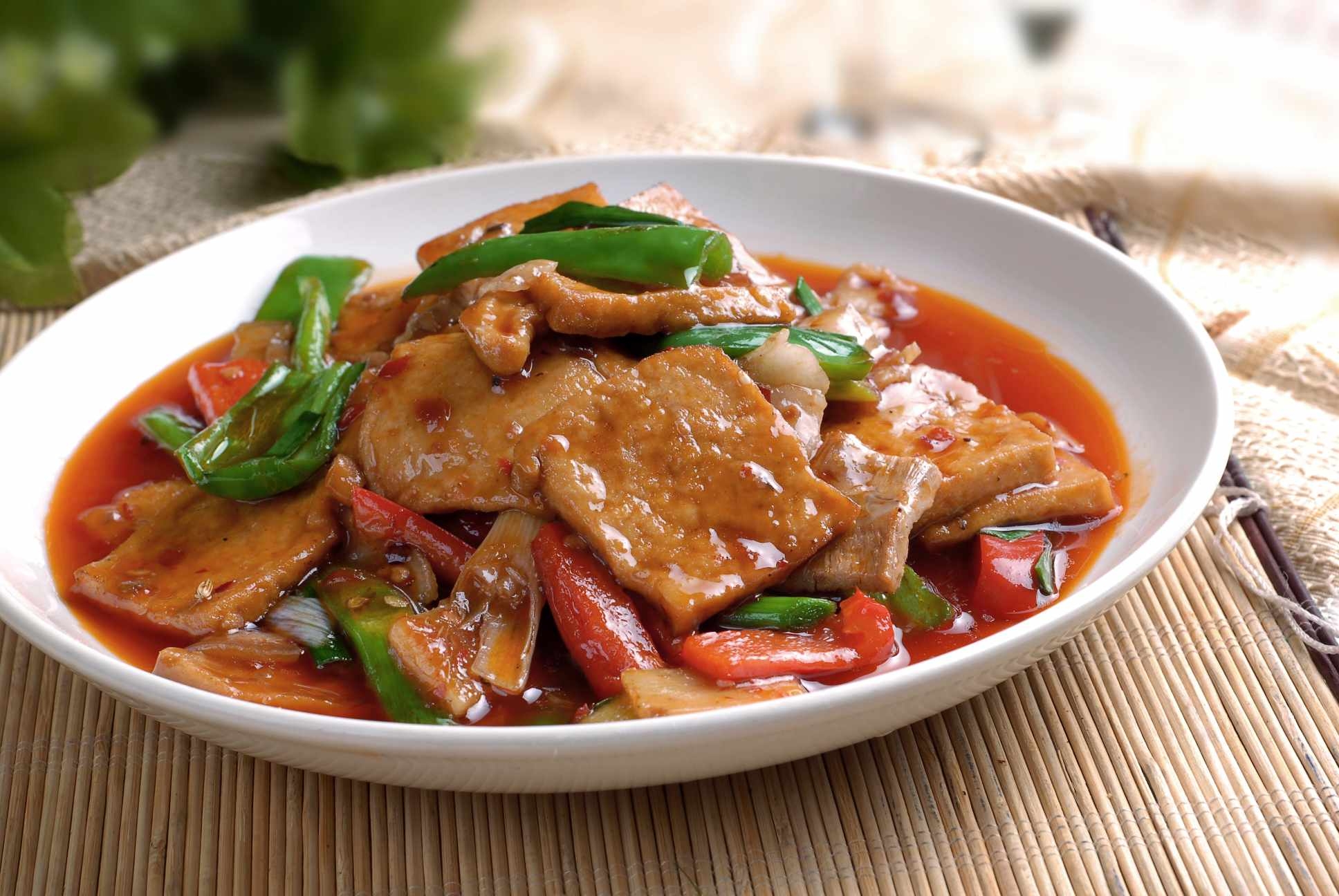 原味四川家常豆腐高清图片