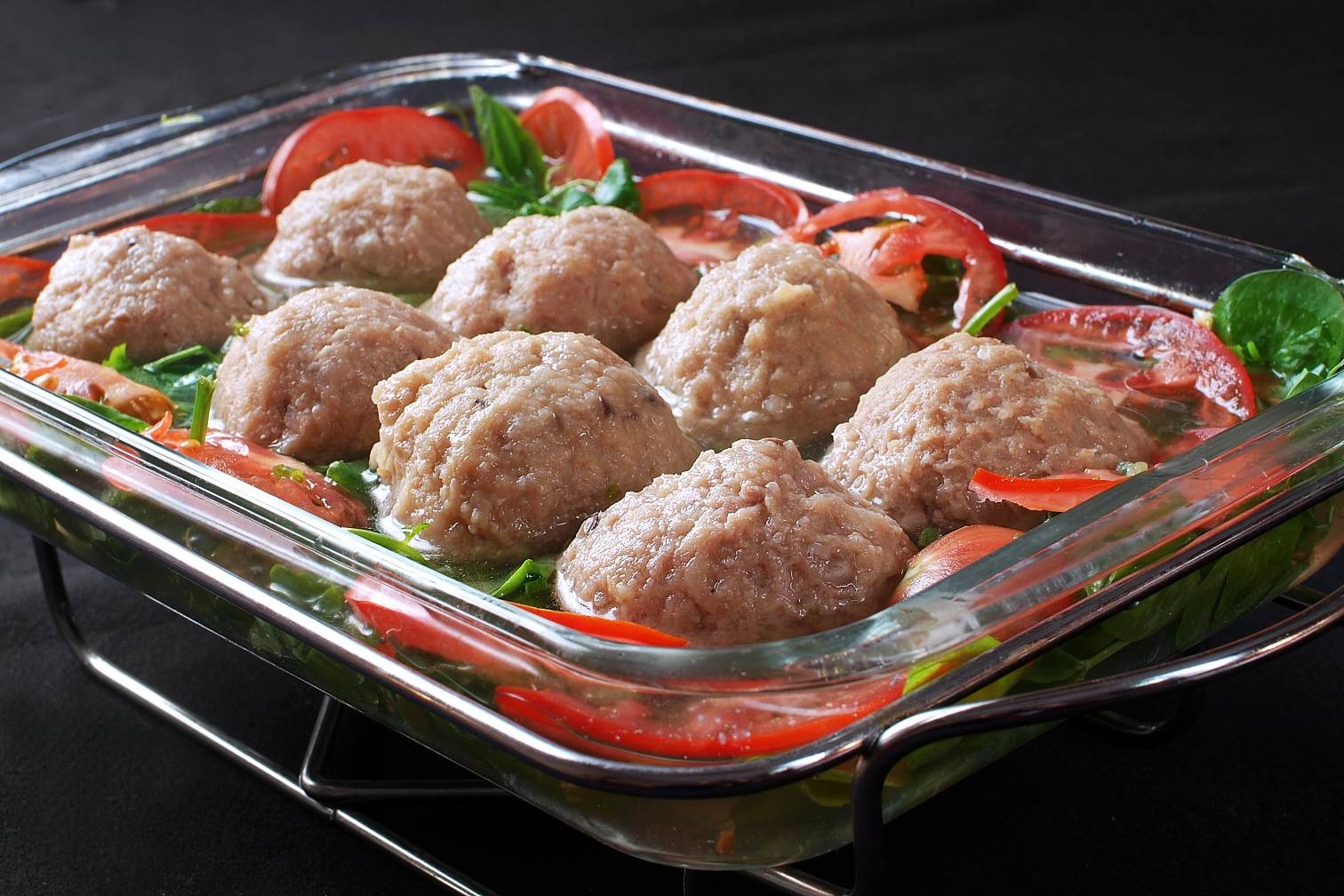 高清图片餐饮美食川菜汤清汤狮子头高清图片