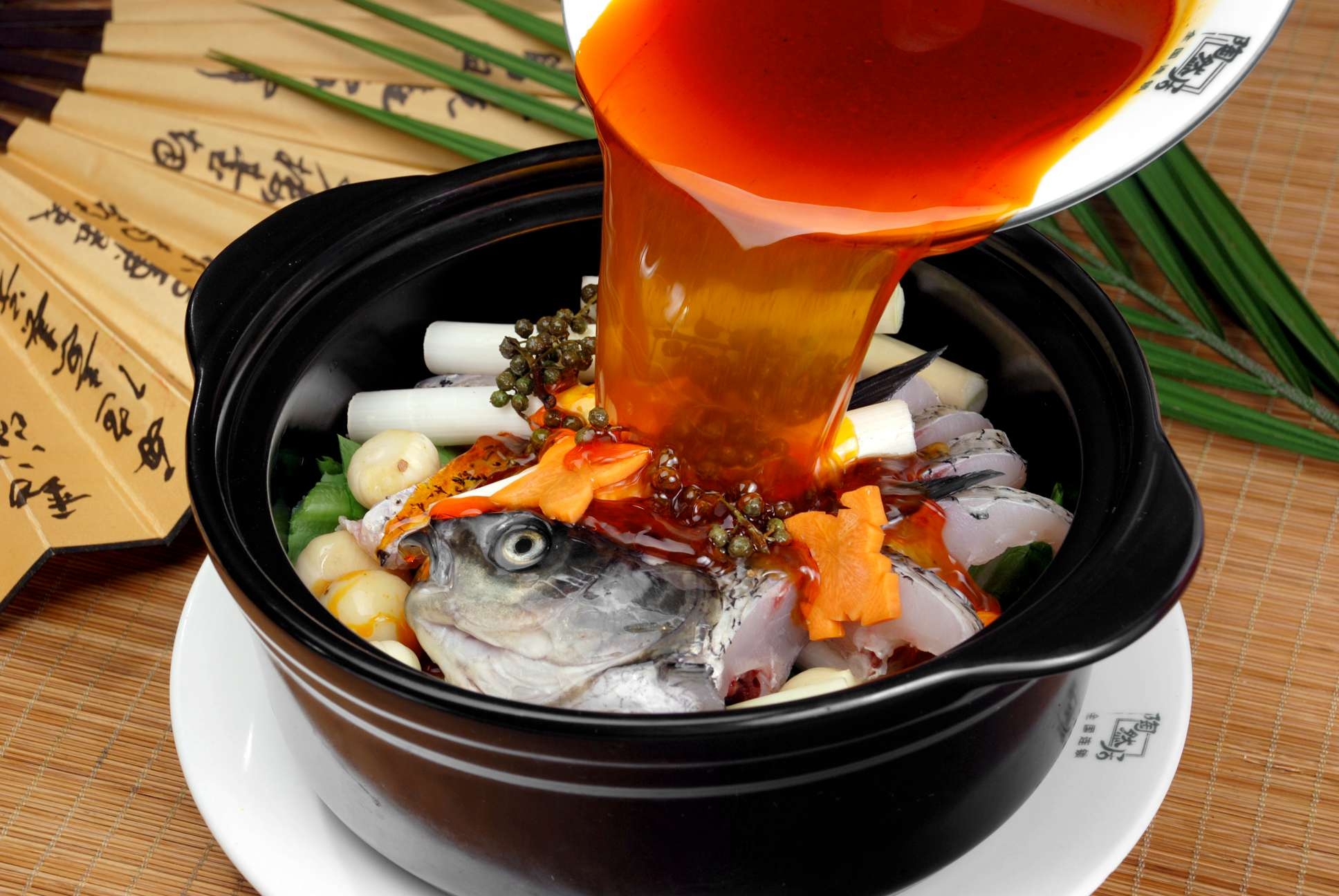 高清图片餐饮美食川菜京葱生焖鱼高清图片354