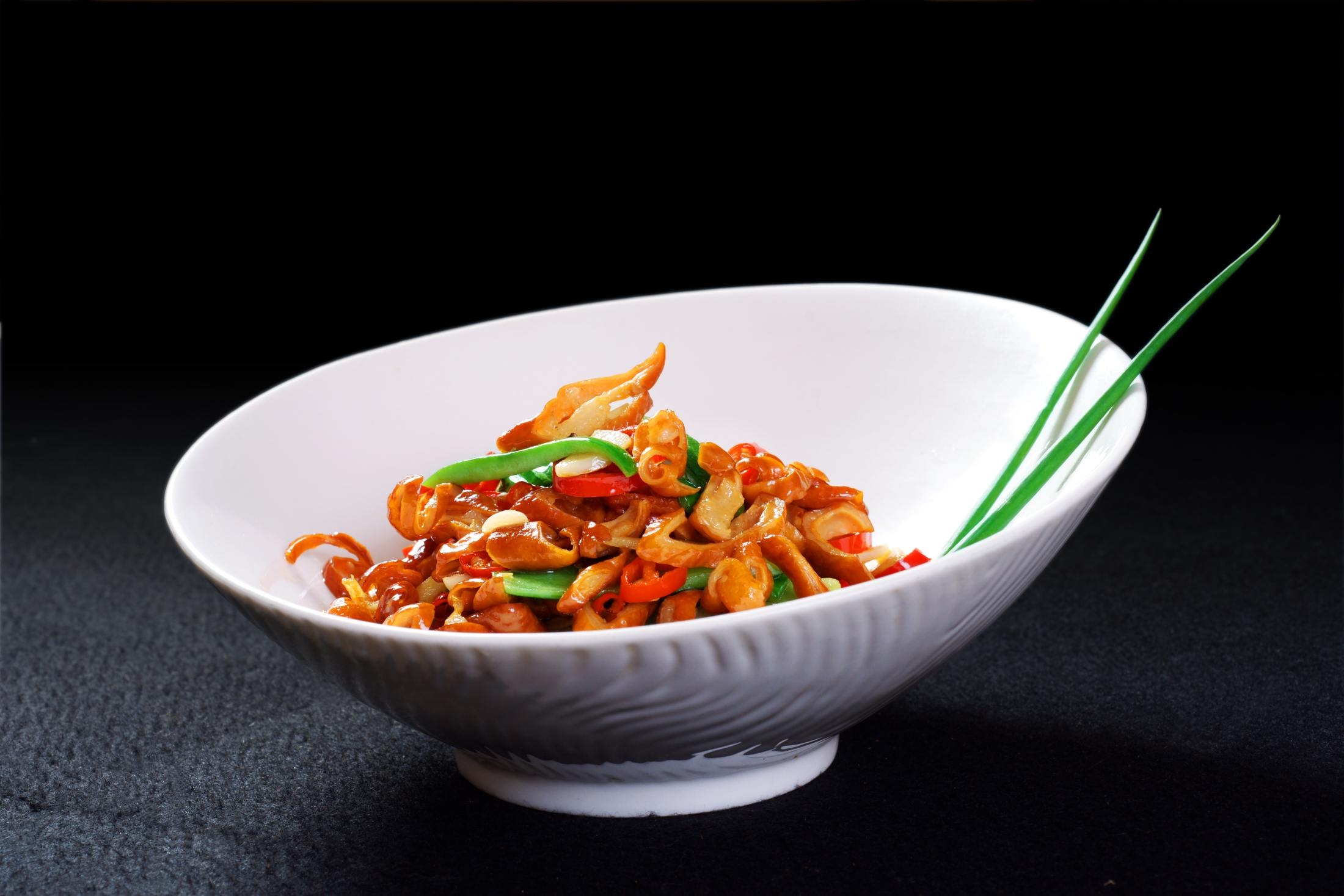 高清图片餐饮美食川菜湘黄瓜皮炒腊肠高清图片