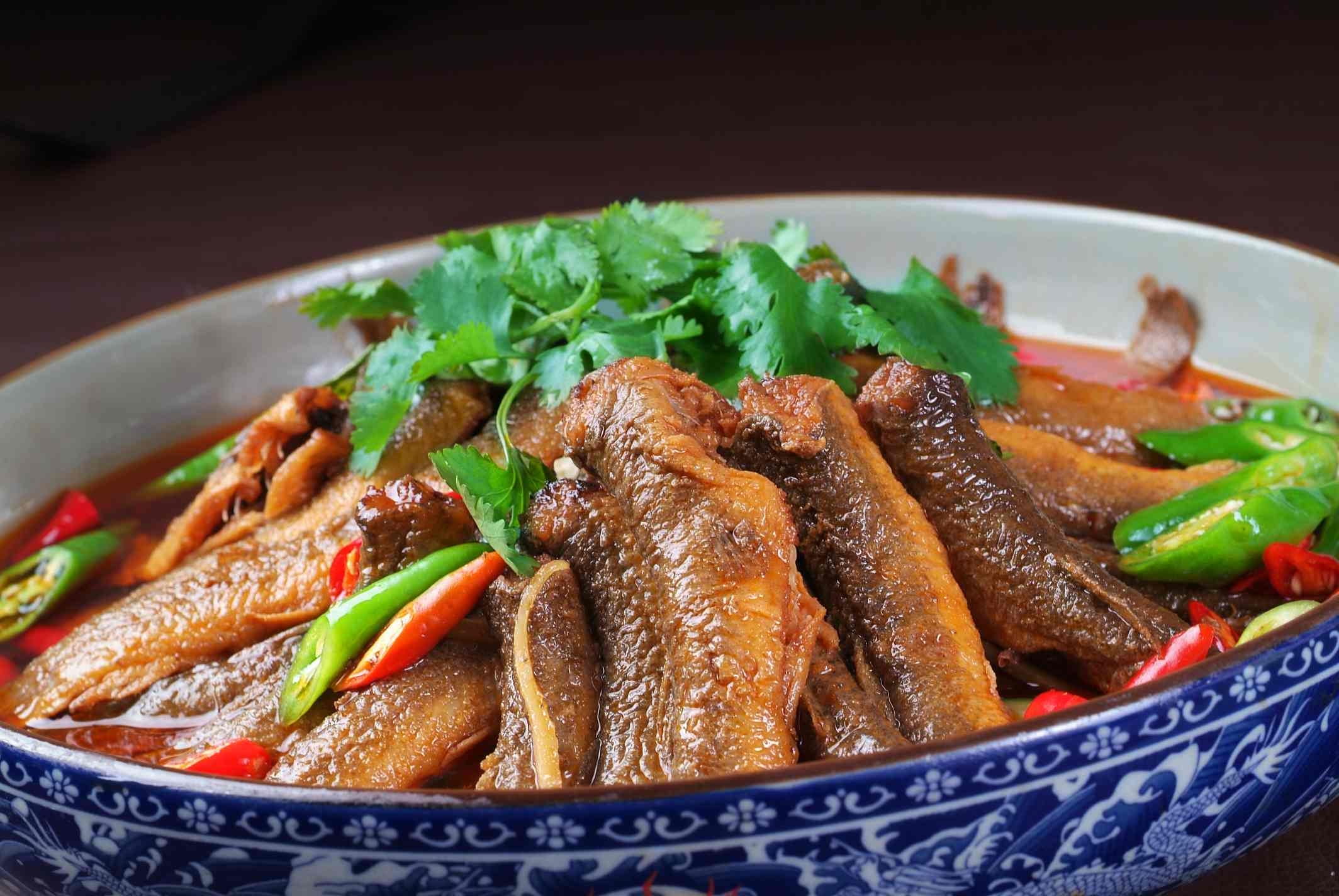 餐饮美食川菜酸辣泥鳅火高清图片806