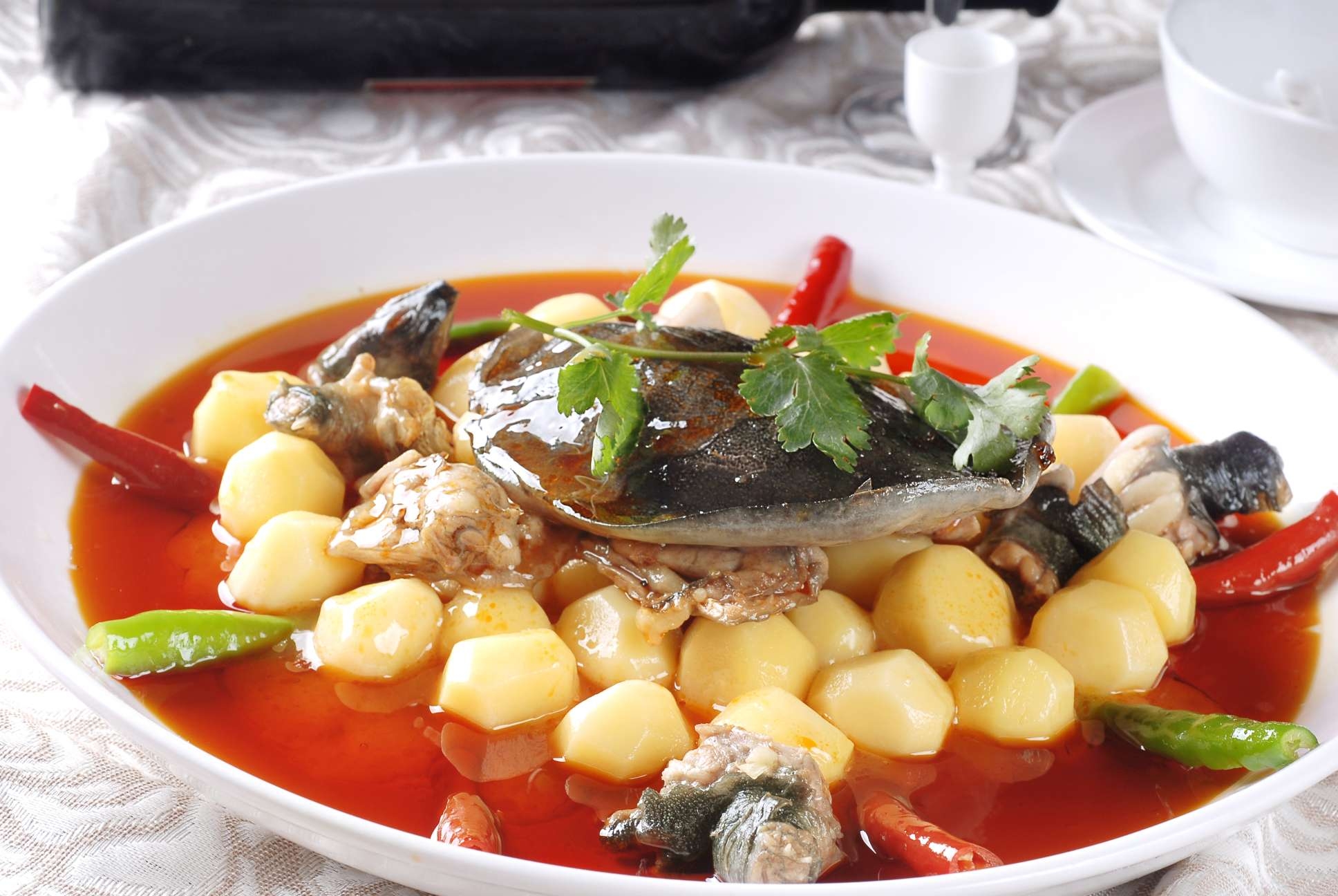 高清图片餐饮美食川菜土豆烧甲鱼高清图片