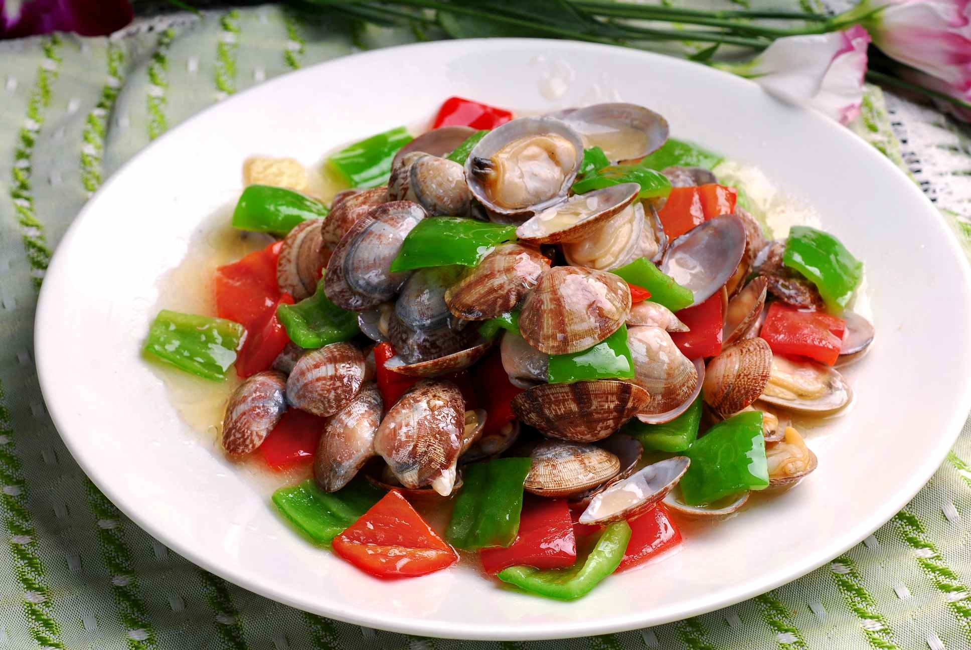 姜葱花甲高清图片