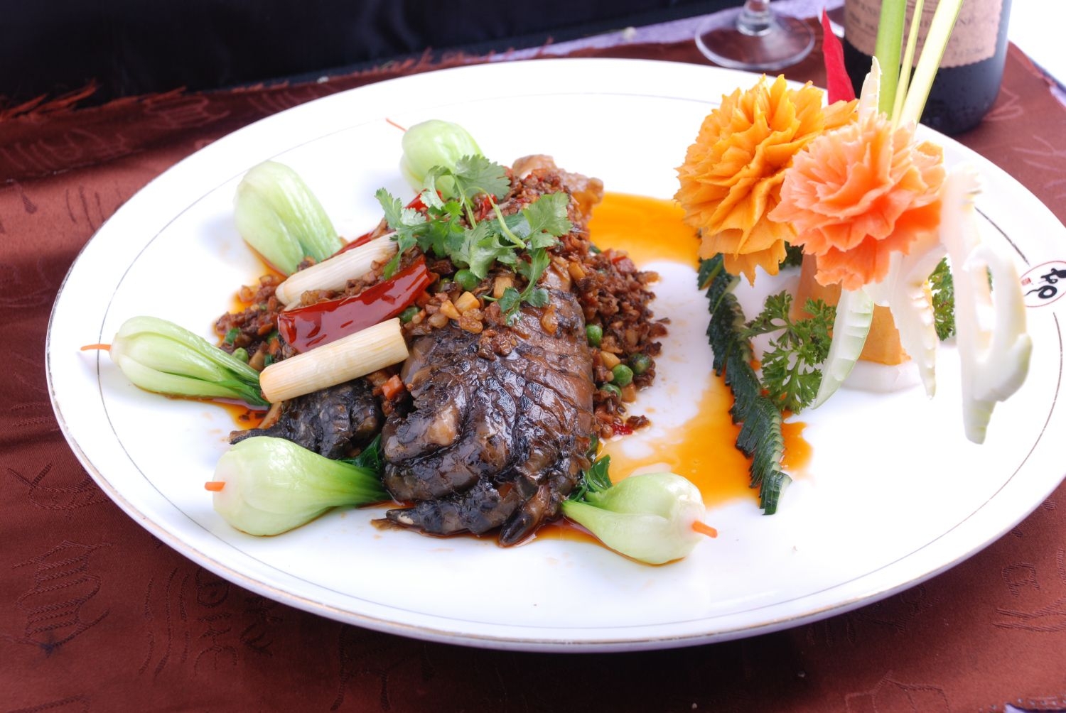 餐饮美食干烧鳄鱼掌宣传图片灯箱