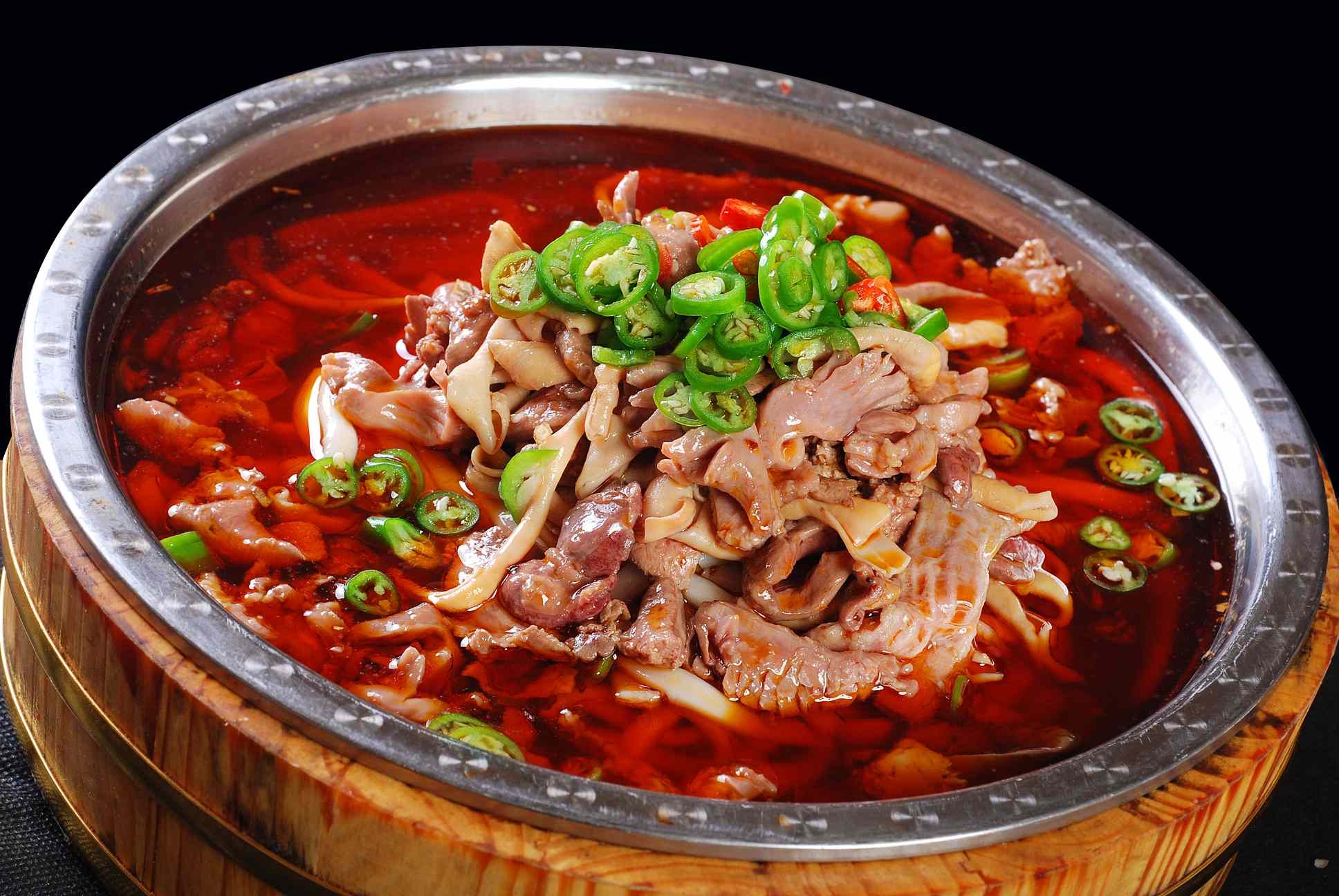 餐饮美食川菜鲜椒鸡杂高清图片876