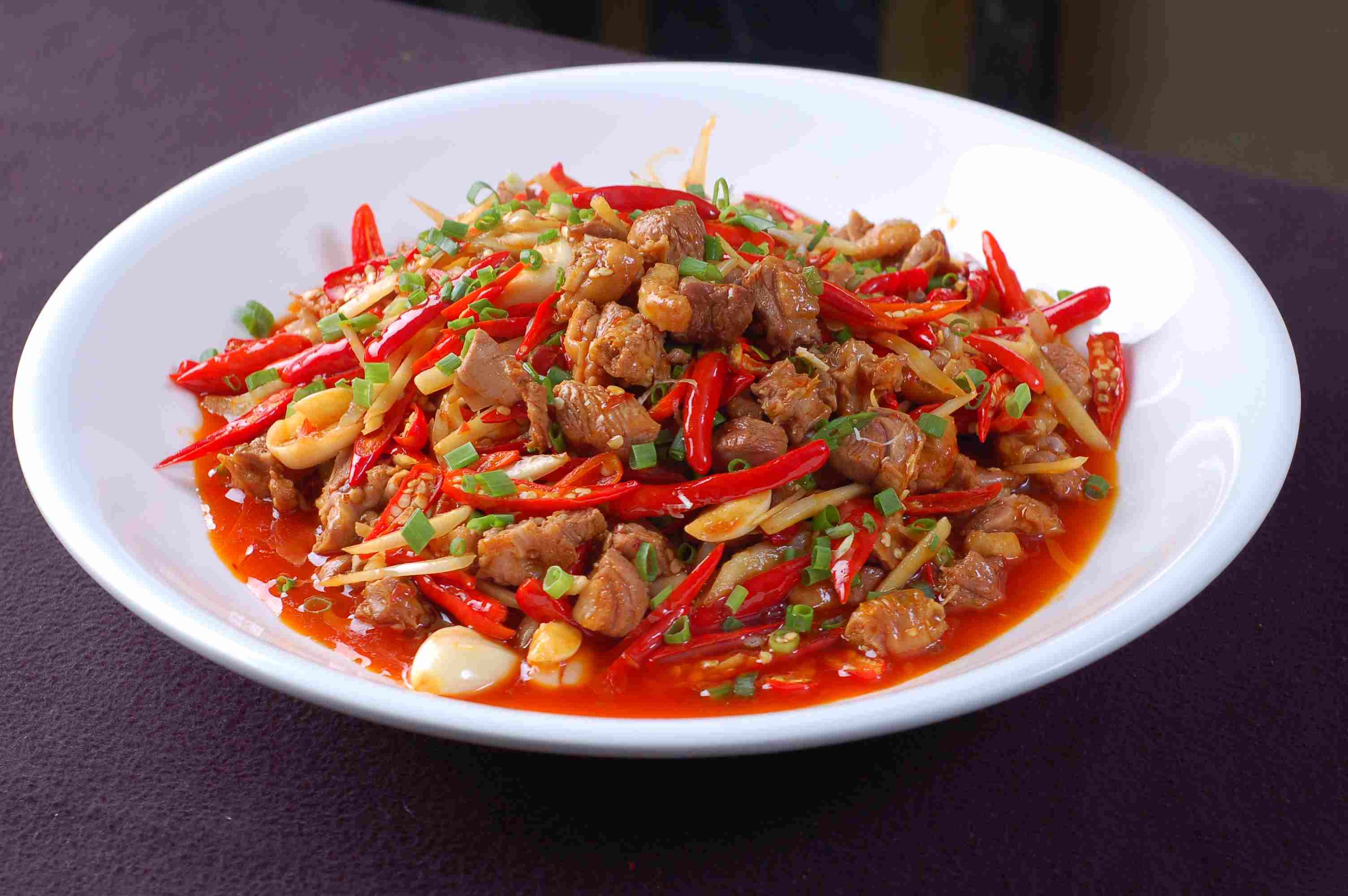 高清图片餐饮美食川菜特色热五星炒仔鸭高清图片793