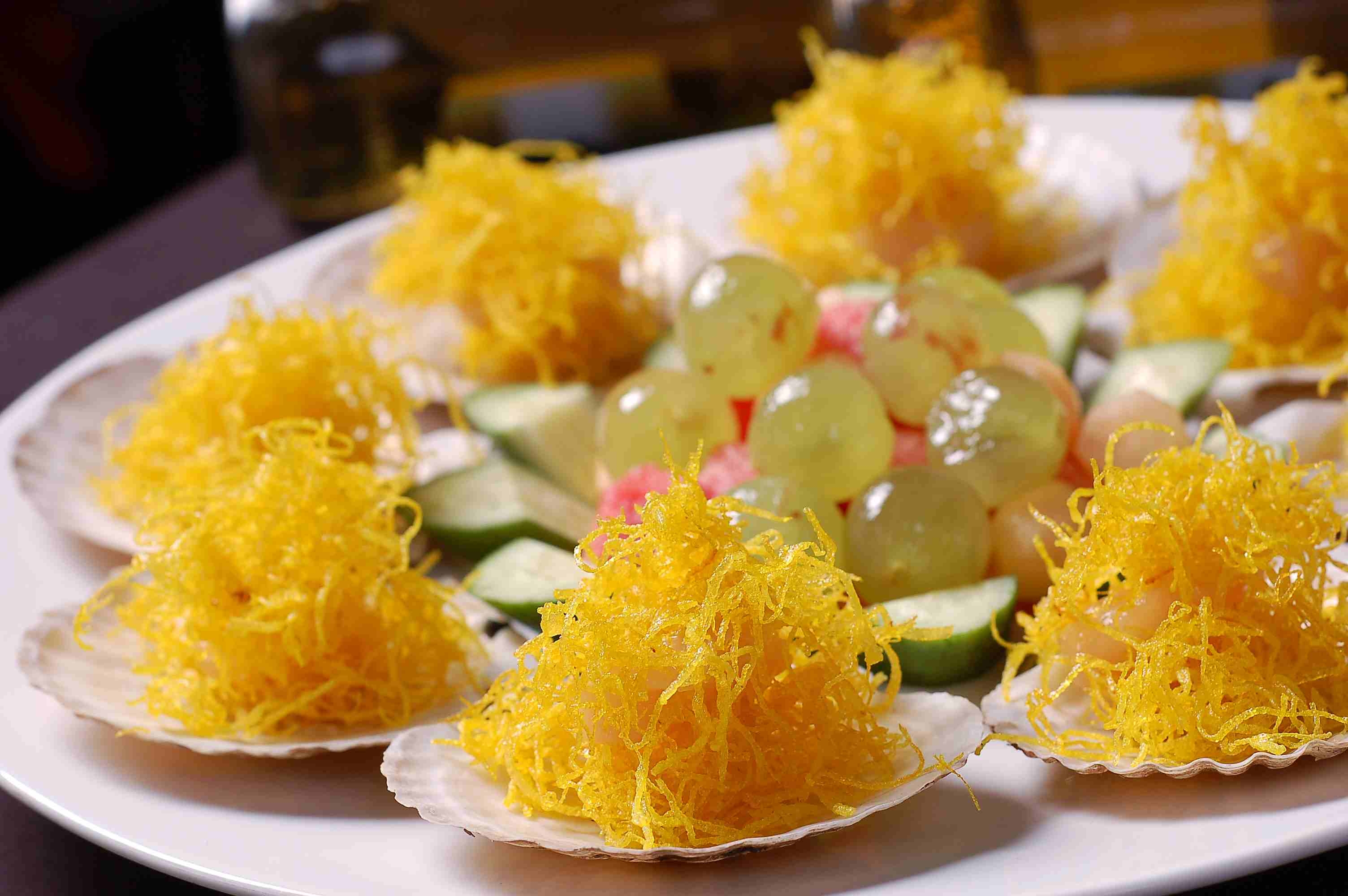 高清图片餐饮美食川菜金丝拉拉扇贝高清图片346