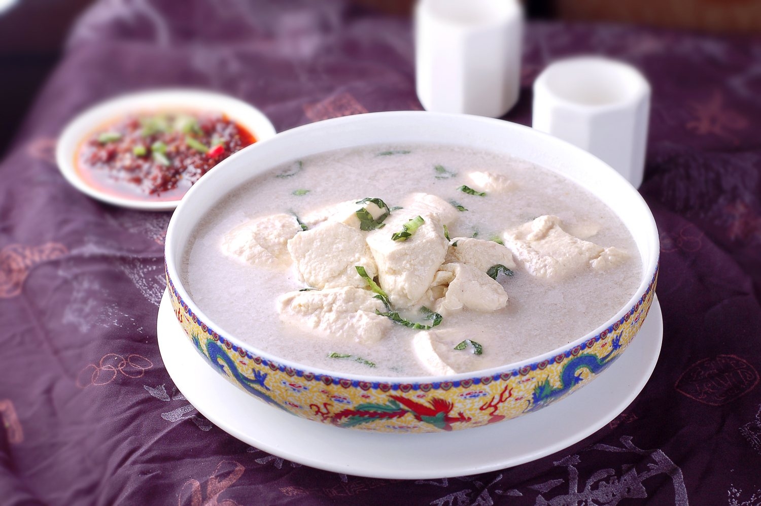 高清图片餐饮美食川菜家乡嫩豆花高清图片