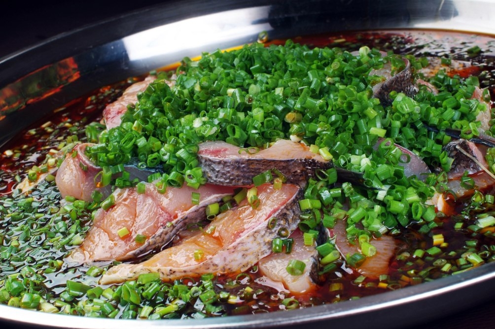 餐饮美食口水鱼草鱼宣传图片灯箱