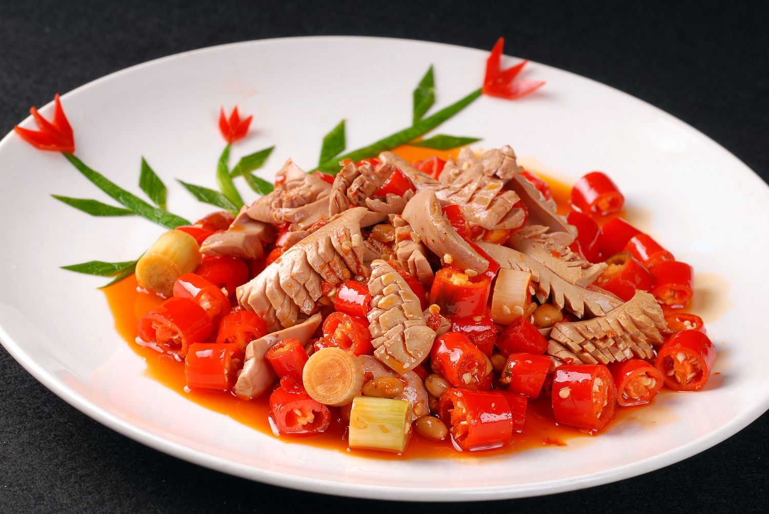 餐饮美食满堂红腰花高清图片