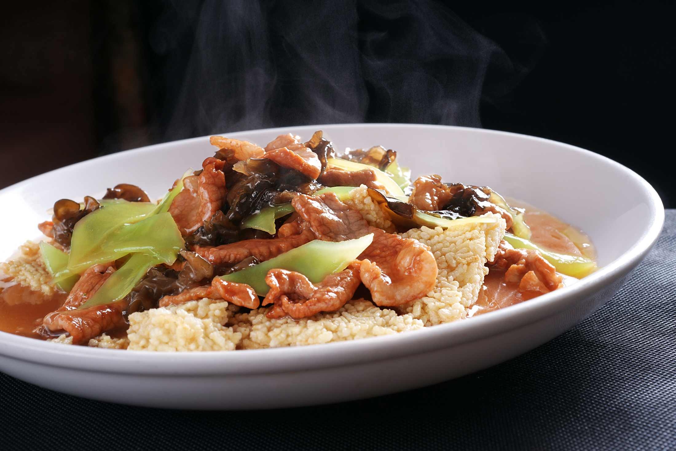 餐饮美食锅粑肉片高清图片