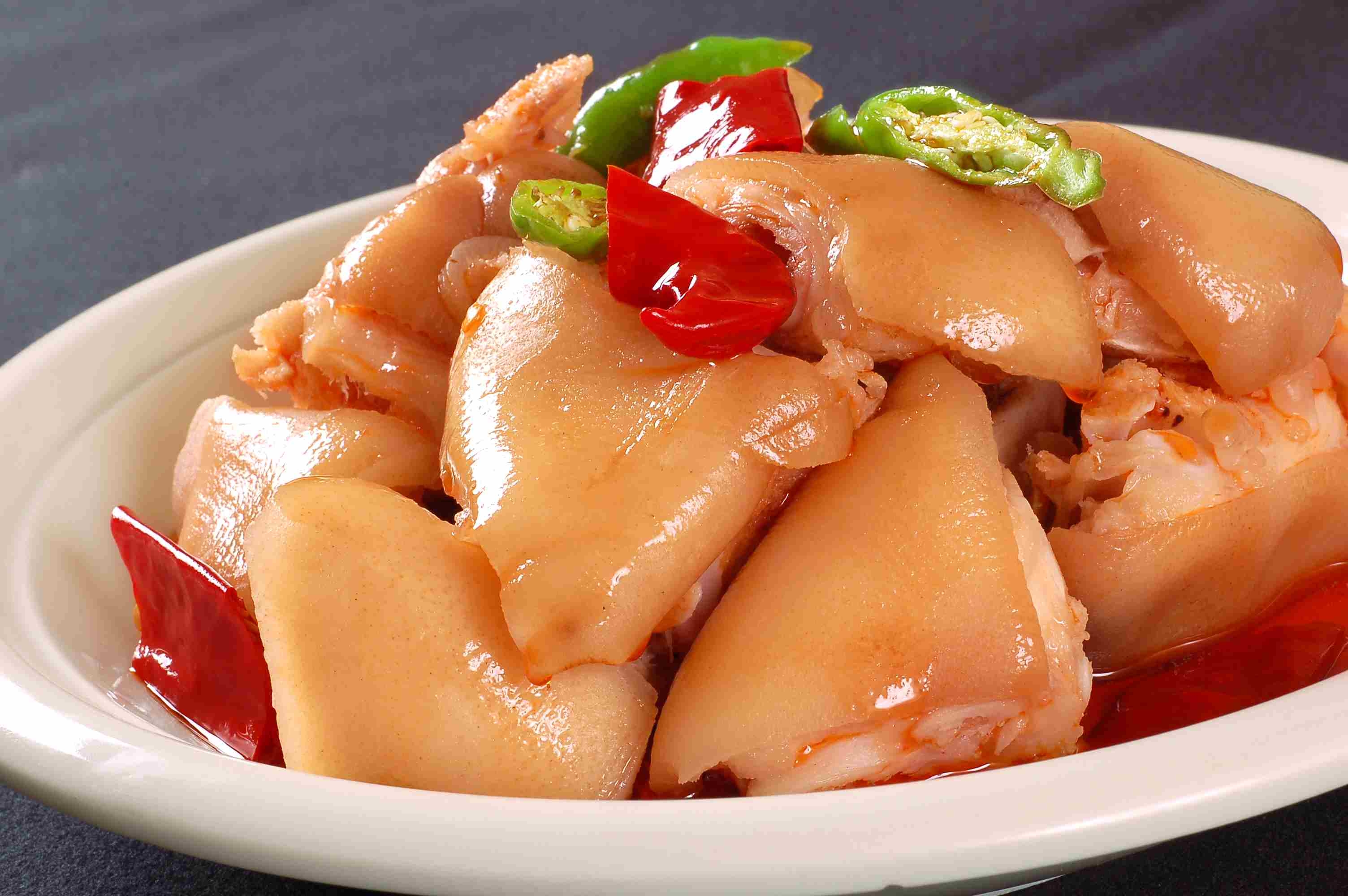 餐饮美食山椒猪手宣传图片灯箱