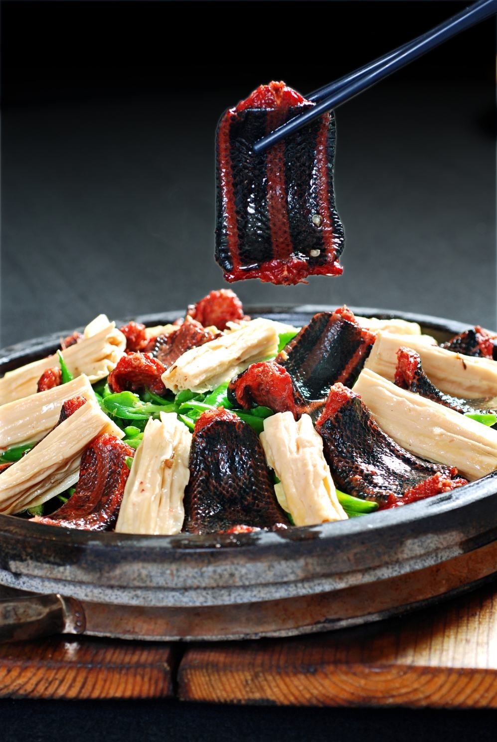 青椒焖王蛇高清图片