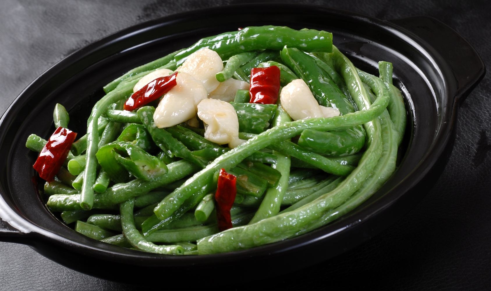 高清图片餐饮美食川菜砂锅豇豆高清图片