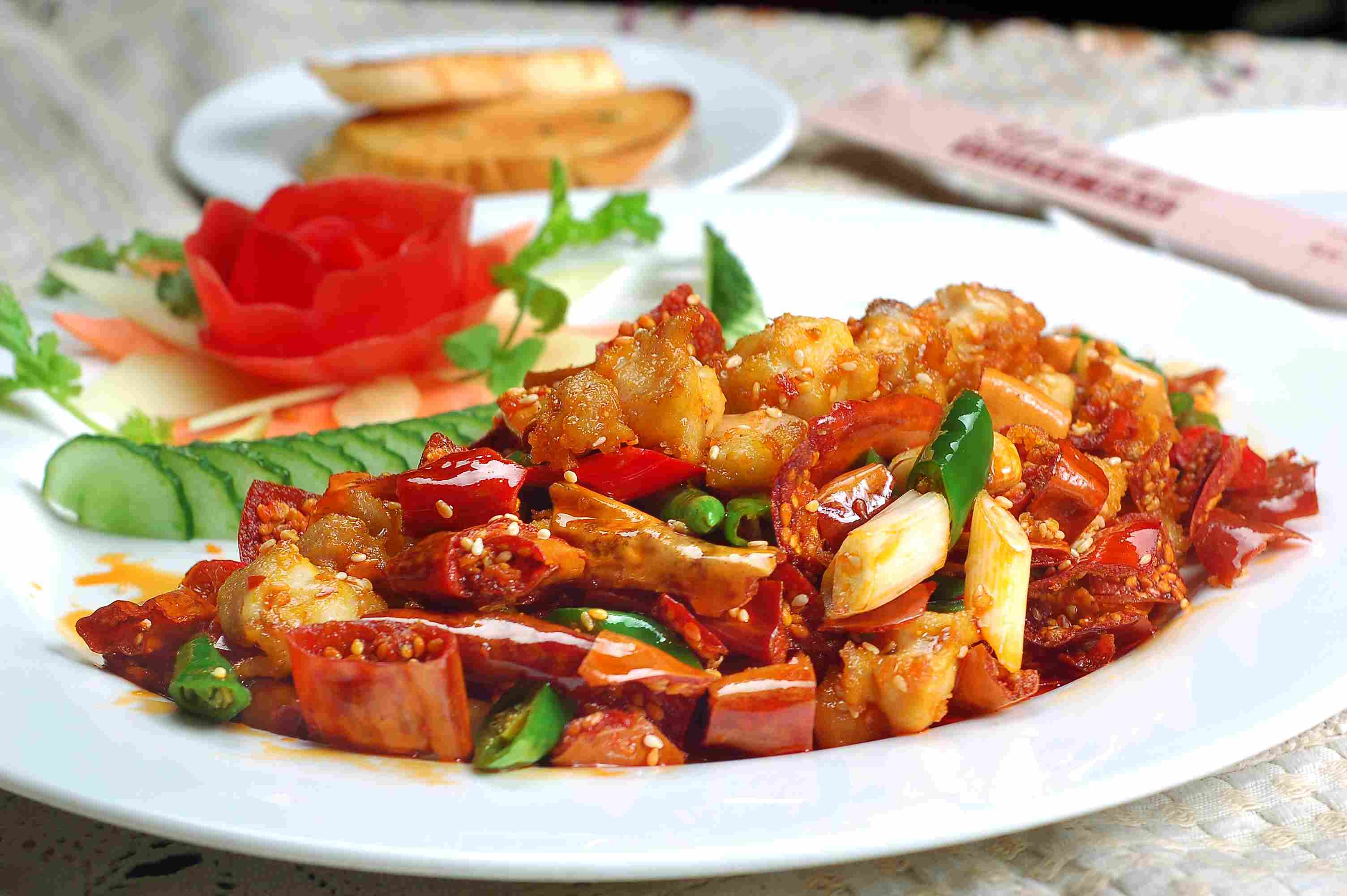 高清图片餐饮美食川菜特色川菜脆椒掌中宝高清图片