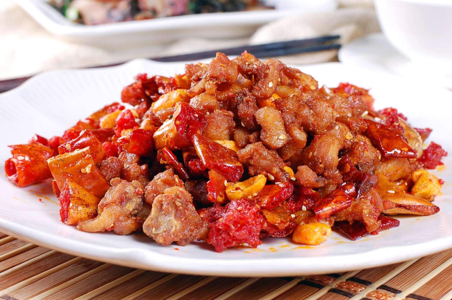 餐饮美食脆椒兔宣传图片灯箱