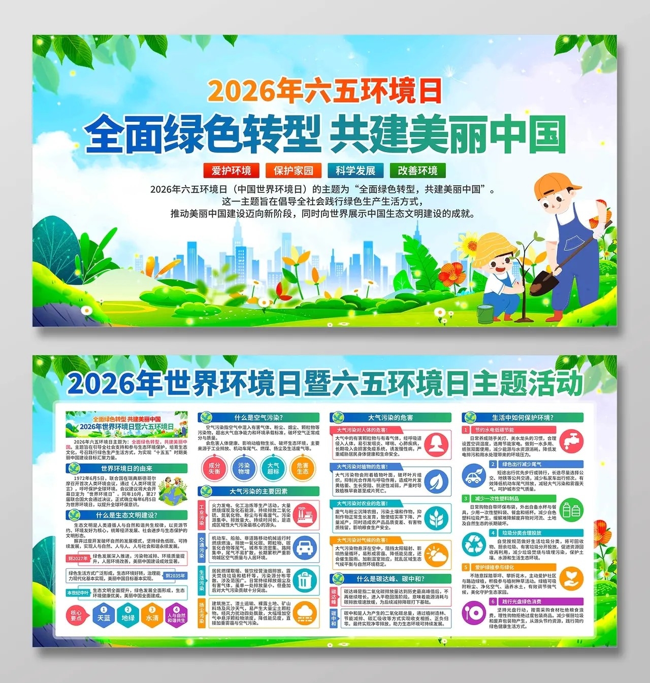 2026年六五环境日展板