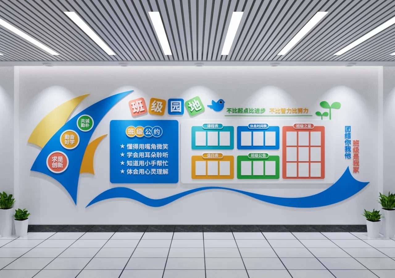学习园地班务栏公告栏校园文化墙