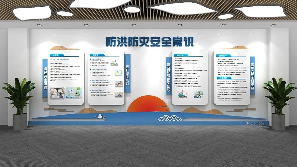 防洪抗灾文化墙防洪抗灾知识原创文化墙