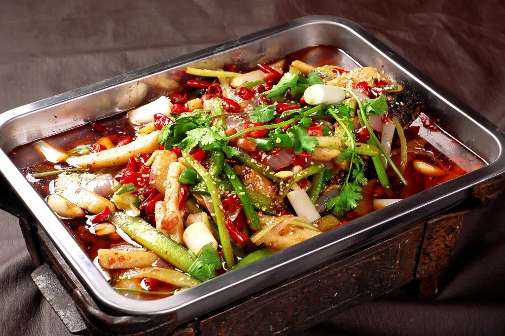 高清美食菜品菜谱香辣烤鱼烧烤JPG图片