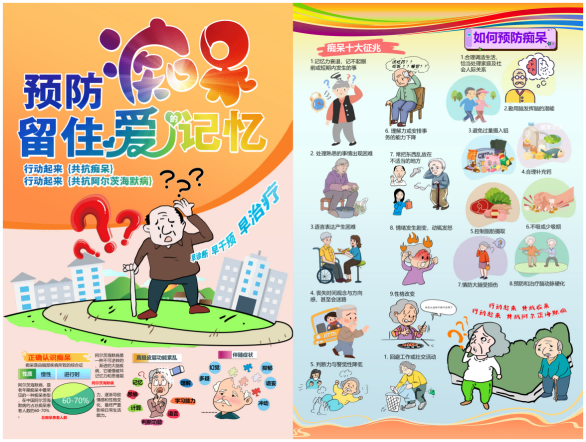 痴呆预防痴呆留住爱的记忆PSD图片海报素材