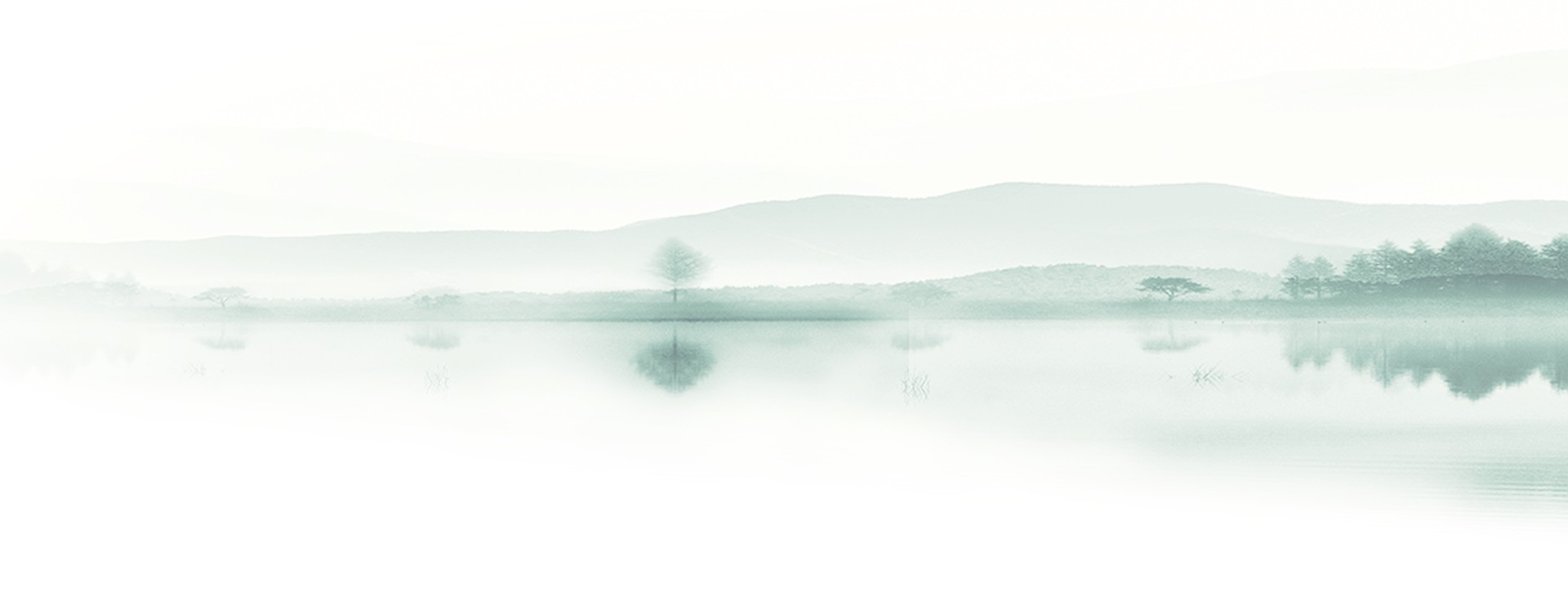 简约中国风山水画水墨画免抠素材