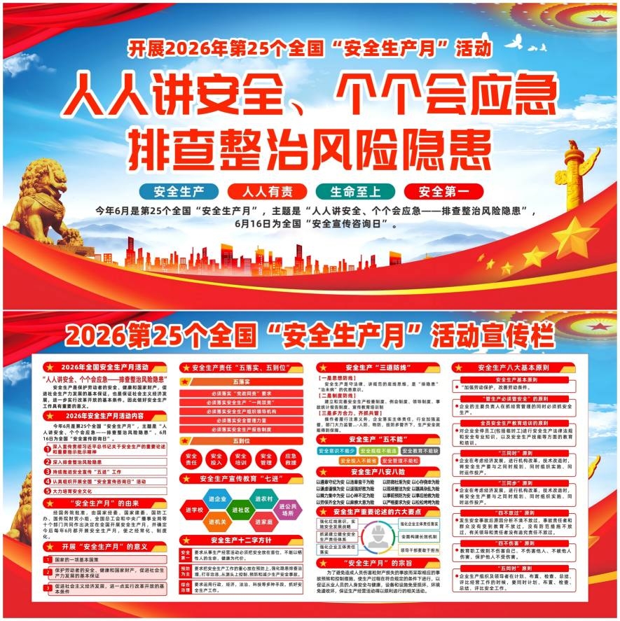 2026年国家安全生产月活动宣传展板CDR（2）