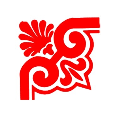 花纹边框红色角花 (1)