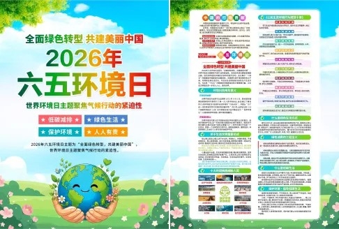 2026年第55个世界环境日宣传单海报