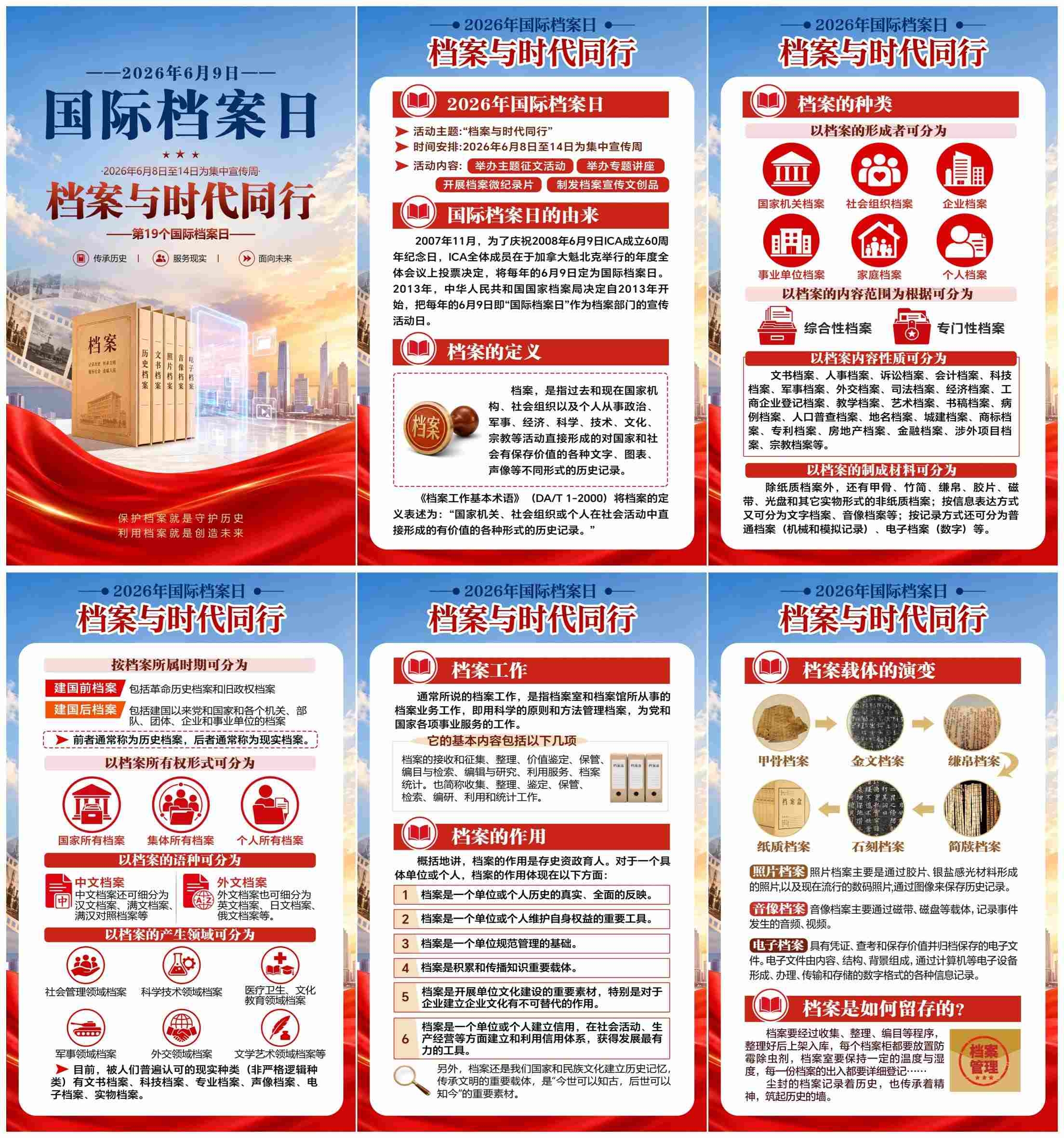 国际档案日图片PSD海报挂画素材源文件