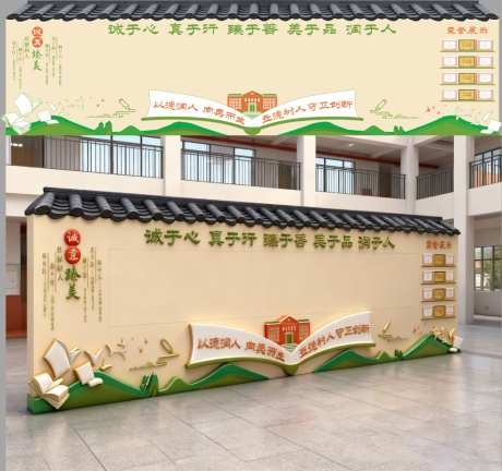 学校文化墙CDR