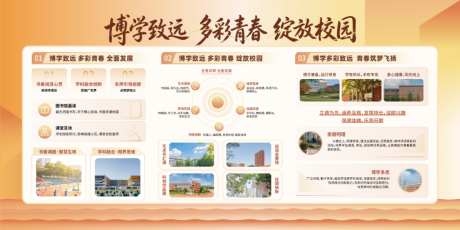 教育校园读书阅读展板AI