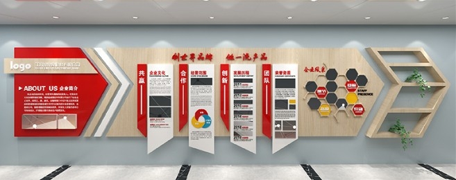 公司企业文化墙AI