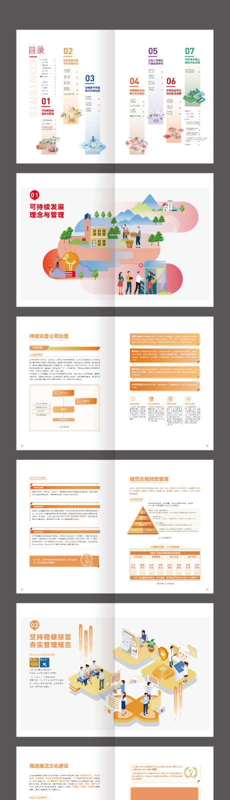 金融证券投资反诈宣传环保能源画册