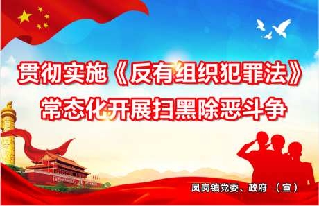 反有组织犯罪法宣传海报
