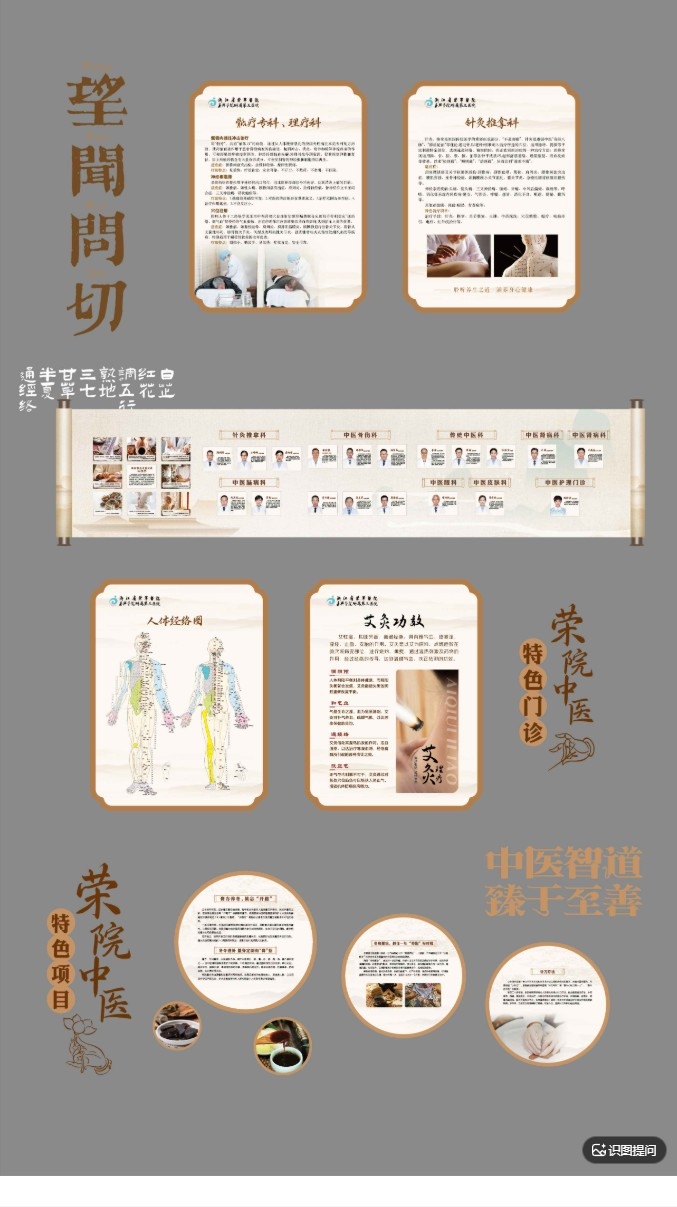 医院中医文化墙AI