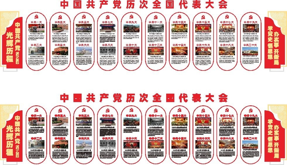 中国共产党光辉历程文化墙
